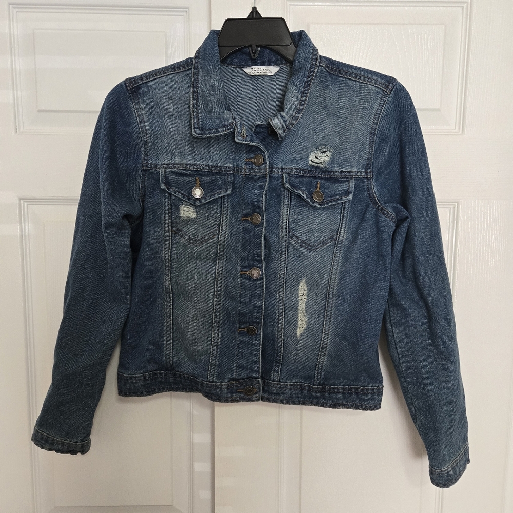 1511 Inc Distressed Blue Denim Jacket